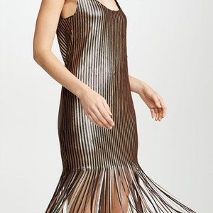 Fringe Sequin Midi Dress NWT